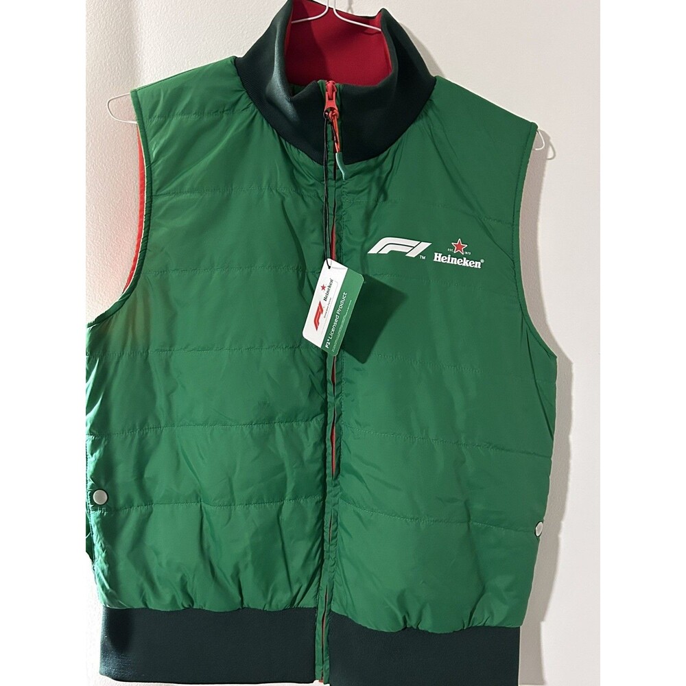 Heineken x Formula 1 F1 Collection Puffer Vest Size Large